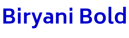 Biryani Bold 字体